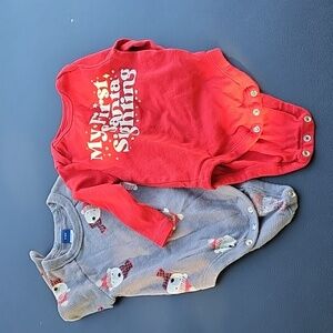 Christmas Baby Onesies Set